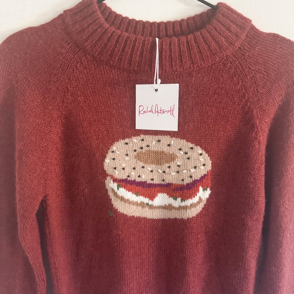 NWT Rachel Antonoff Burnt Sienna Schmear Sweater XS - Picture 3 of 7